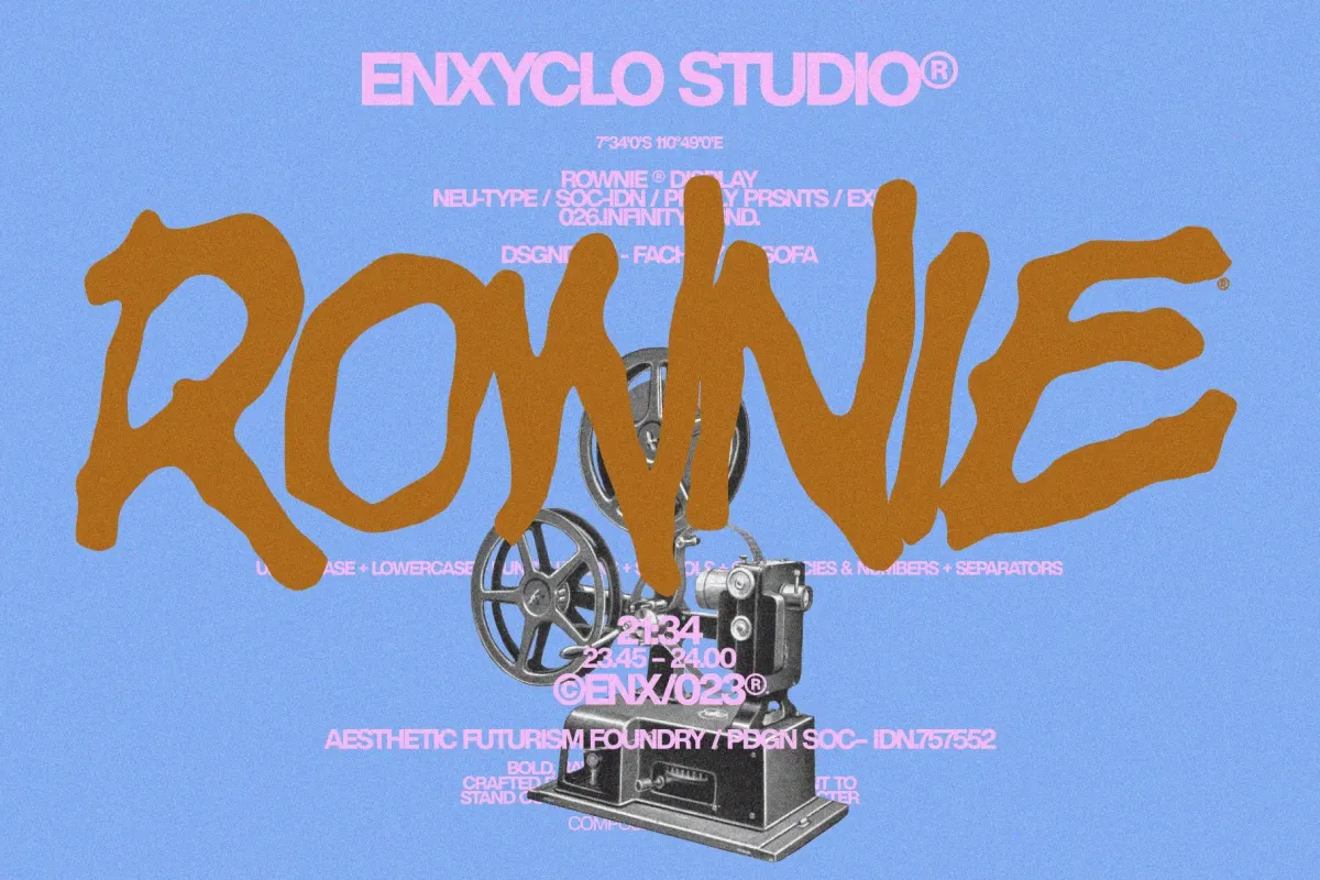 Rownie - Bold Expressive Brush Font
