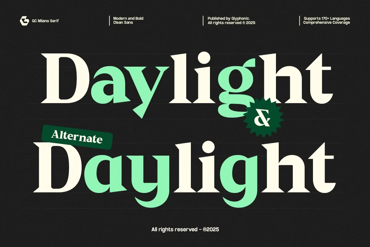 GC Milano – Strong Serif Elegance