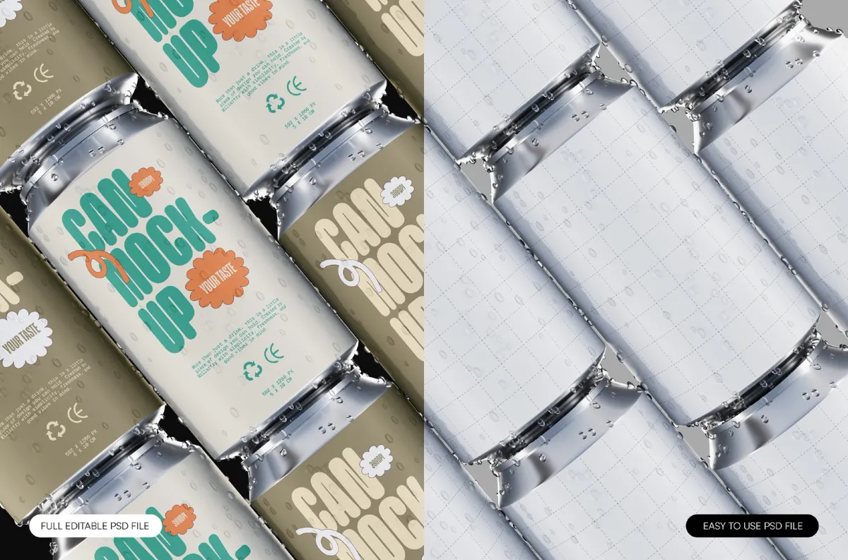 Drink Can Packaging Mockup