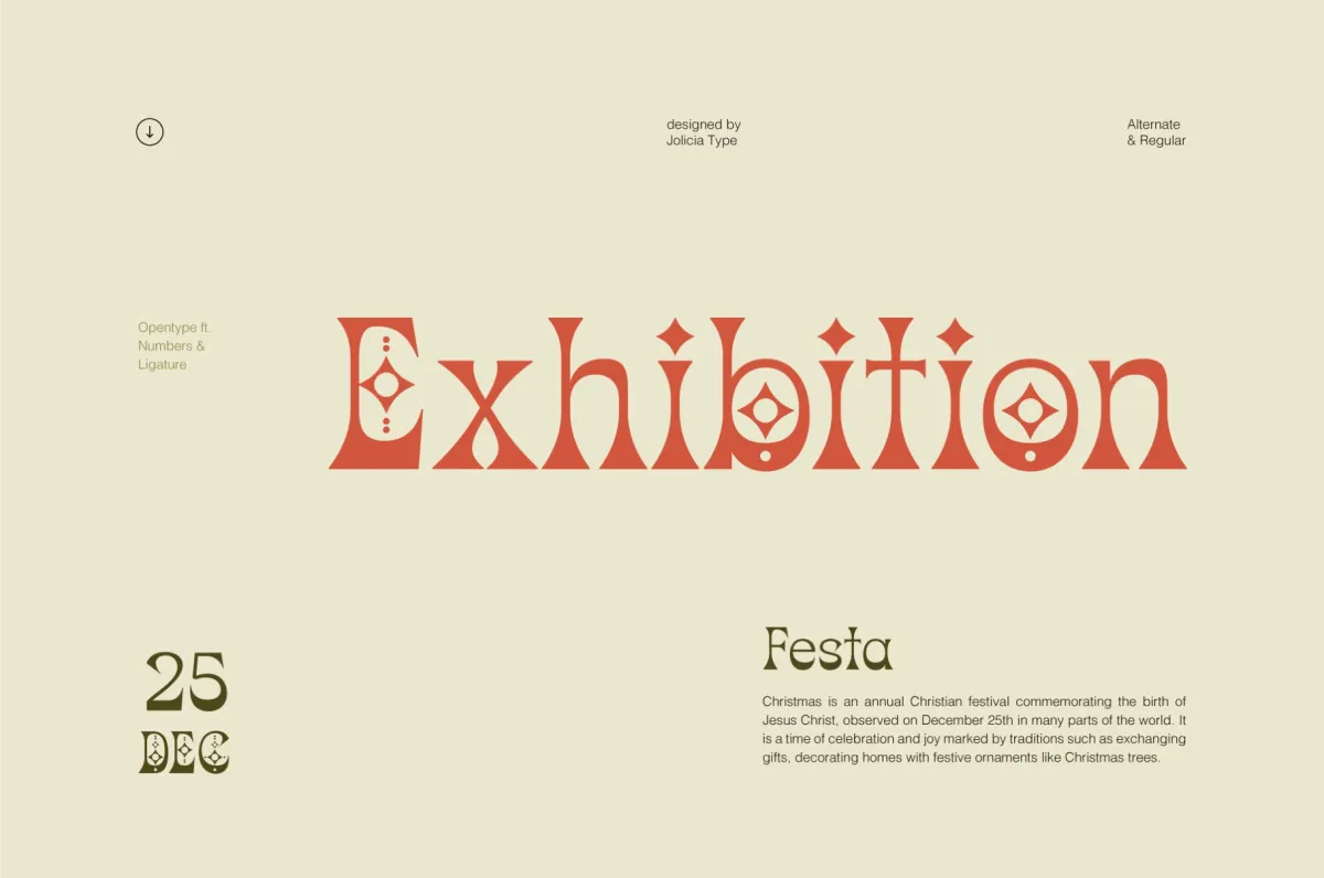 Christmas Blink - Festive Serif Font