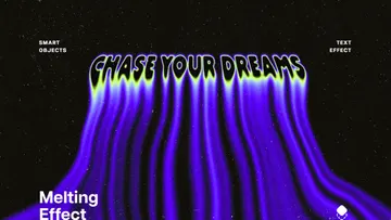 Liquid Melting Illusion Text Effect