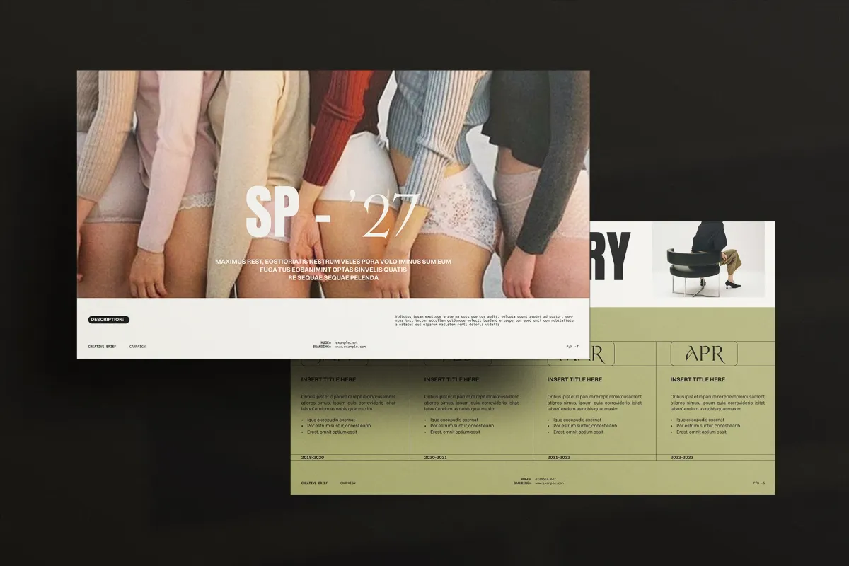 Creative Brief Campaign Presentation Template