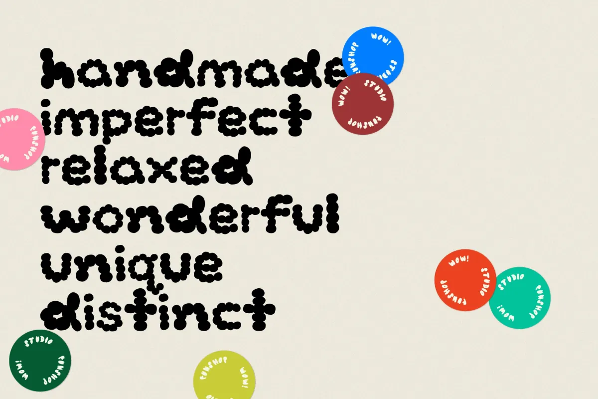 Dottie - Hand-Lettered Dot Font