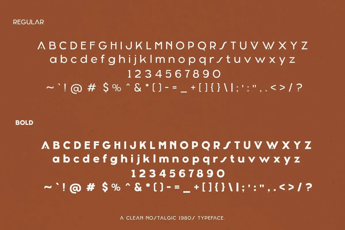 Solid Surge - Nostalgic 1980s Typeface