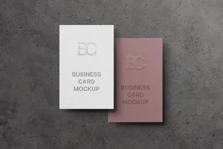 85x55 Business Card Mockup
