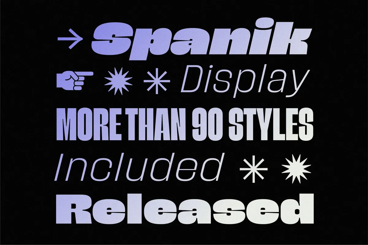 Spanik - Bold Display Sans Serif Superfamily