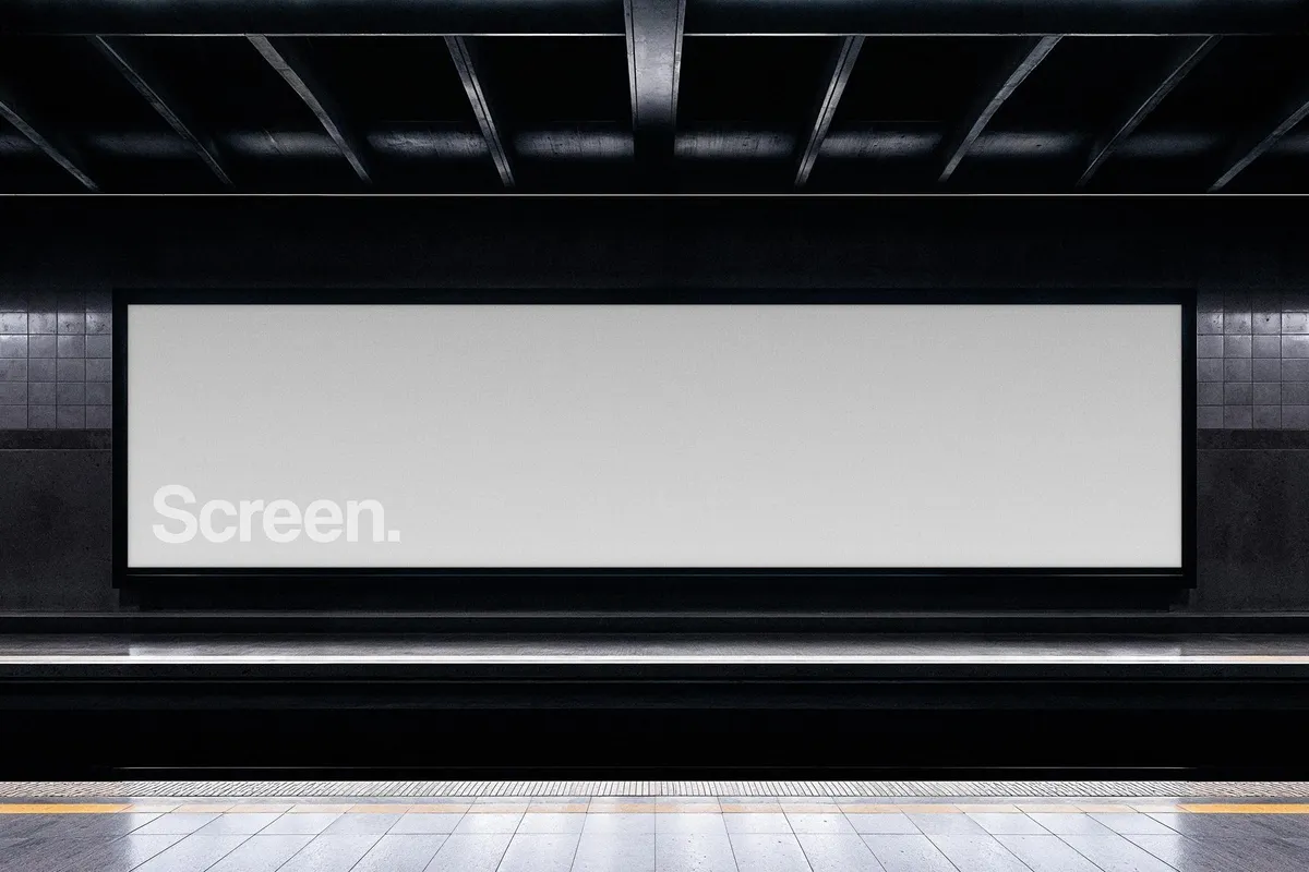Subway Screen Mockup