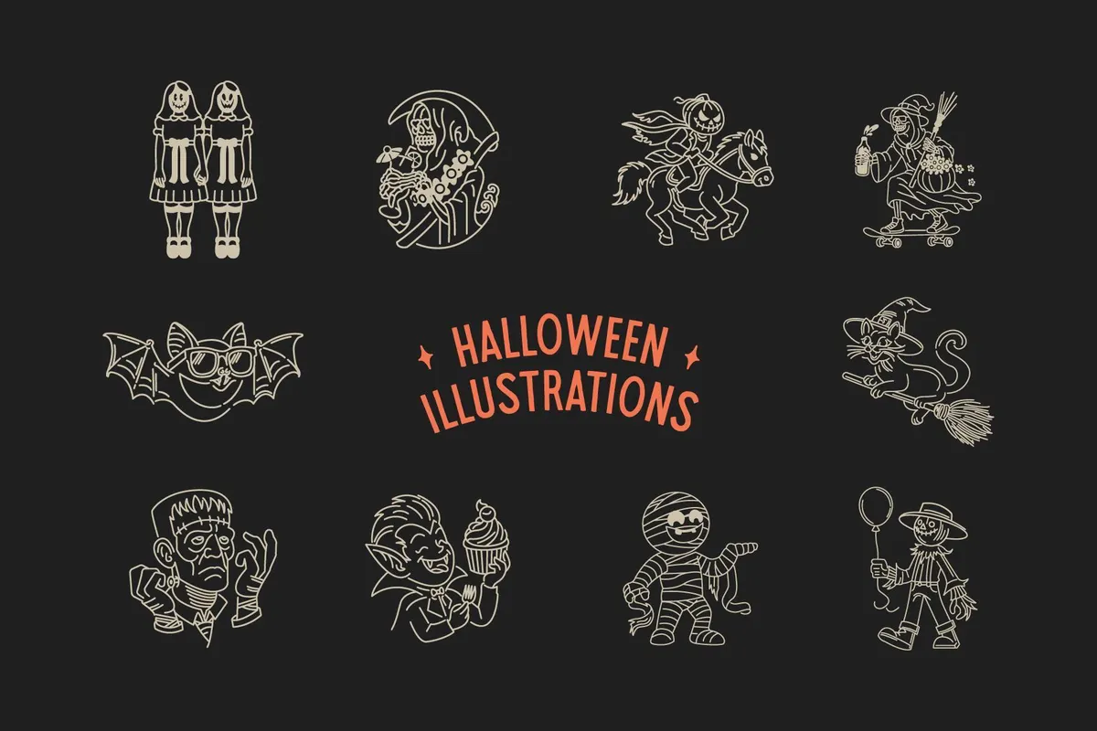 Halloween Illustration Bundle