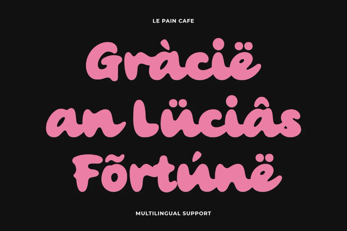 Le Pain Cafe - Bold Retro Brush Script
