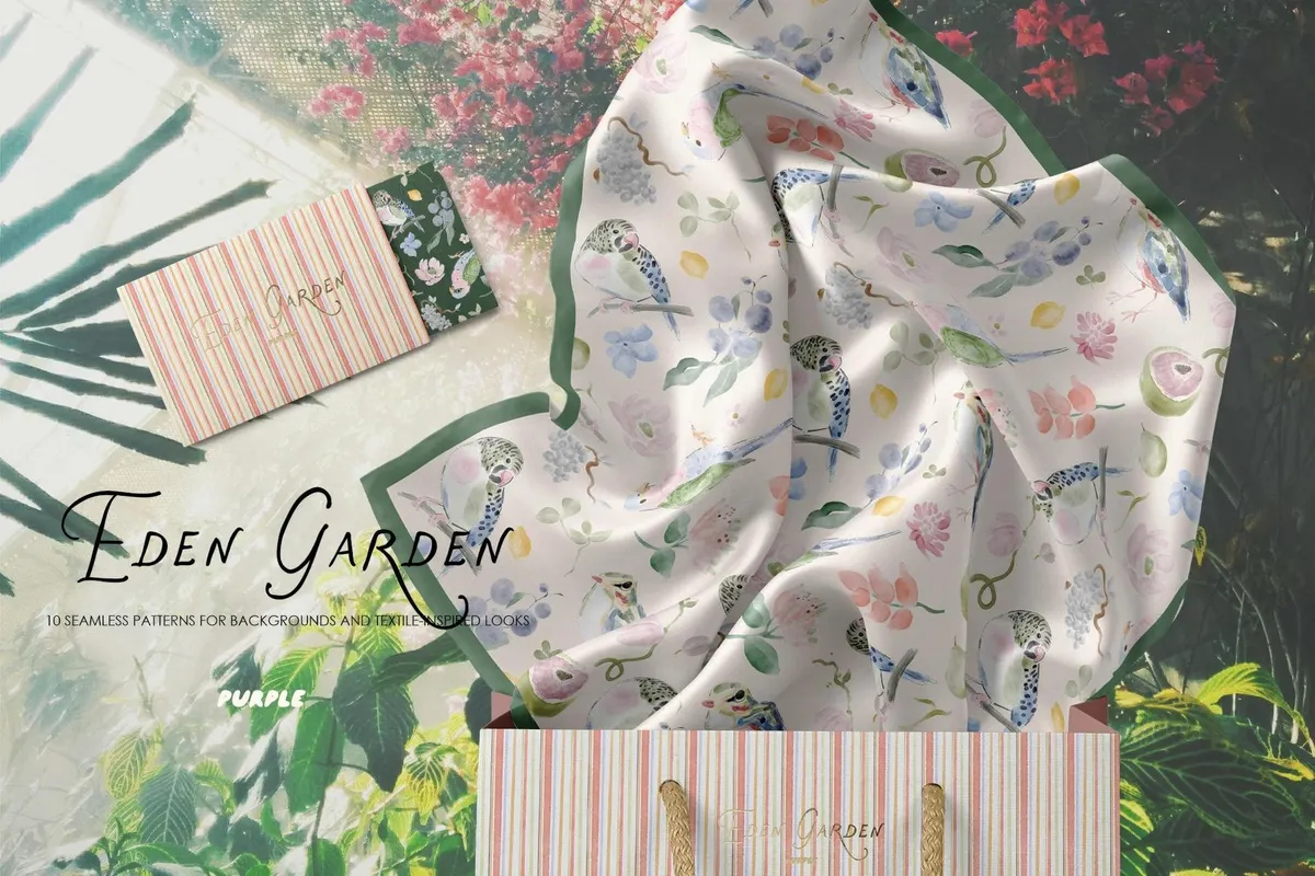 Eden Garden: Watercolor Clipart