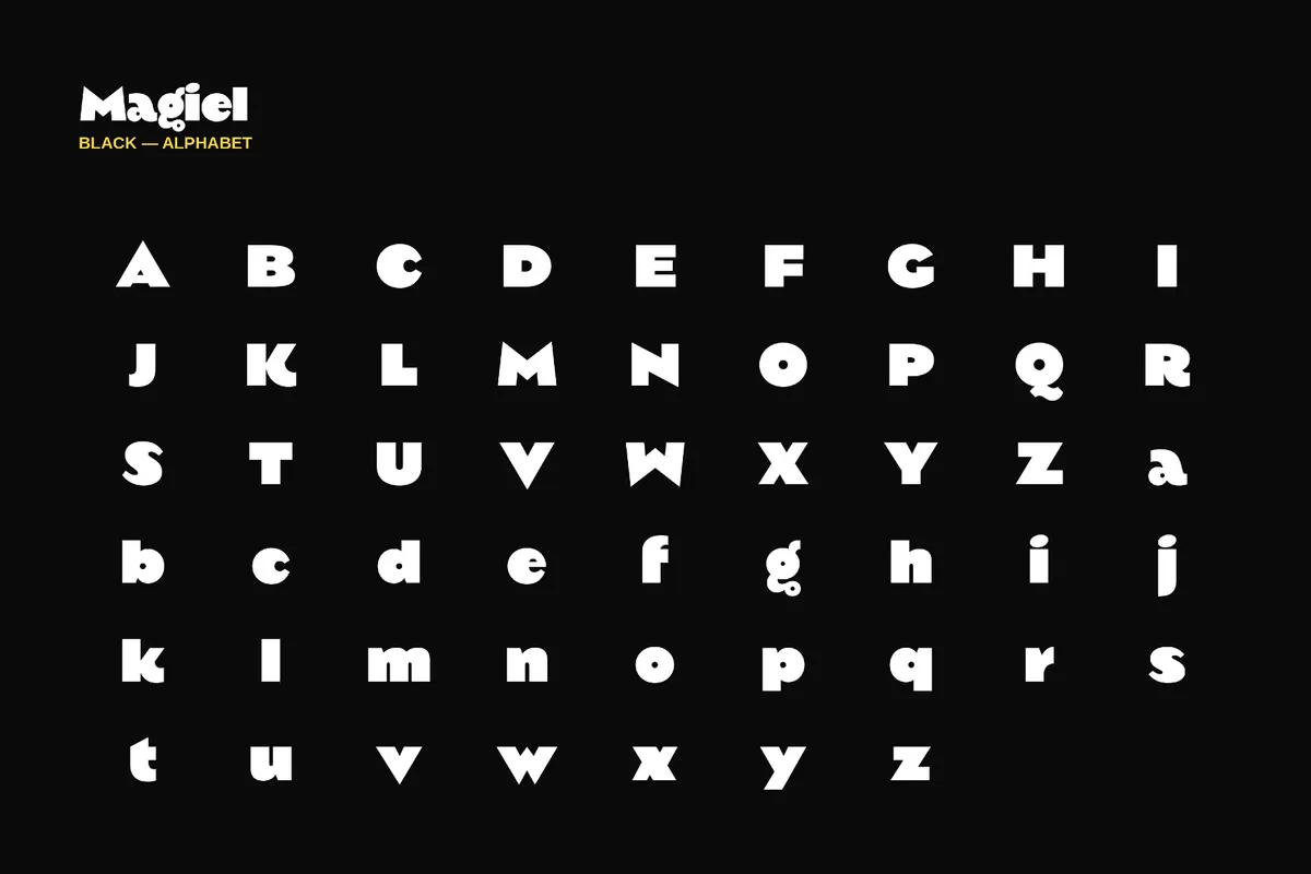 Magiel - Bold Cartoon Font