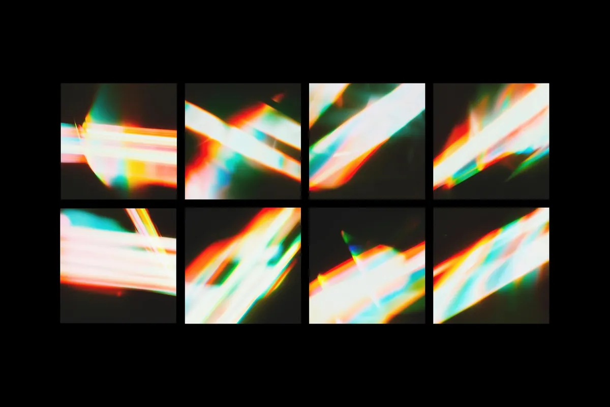 Vibrant Light Leaks Overlays
