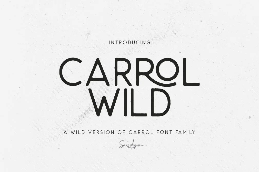 Carrol Wild Sans Serif Typeface