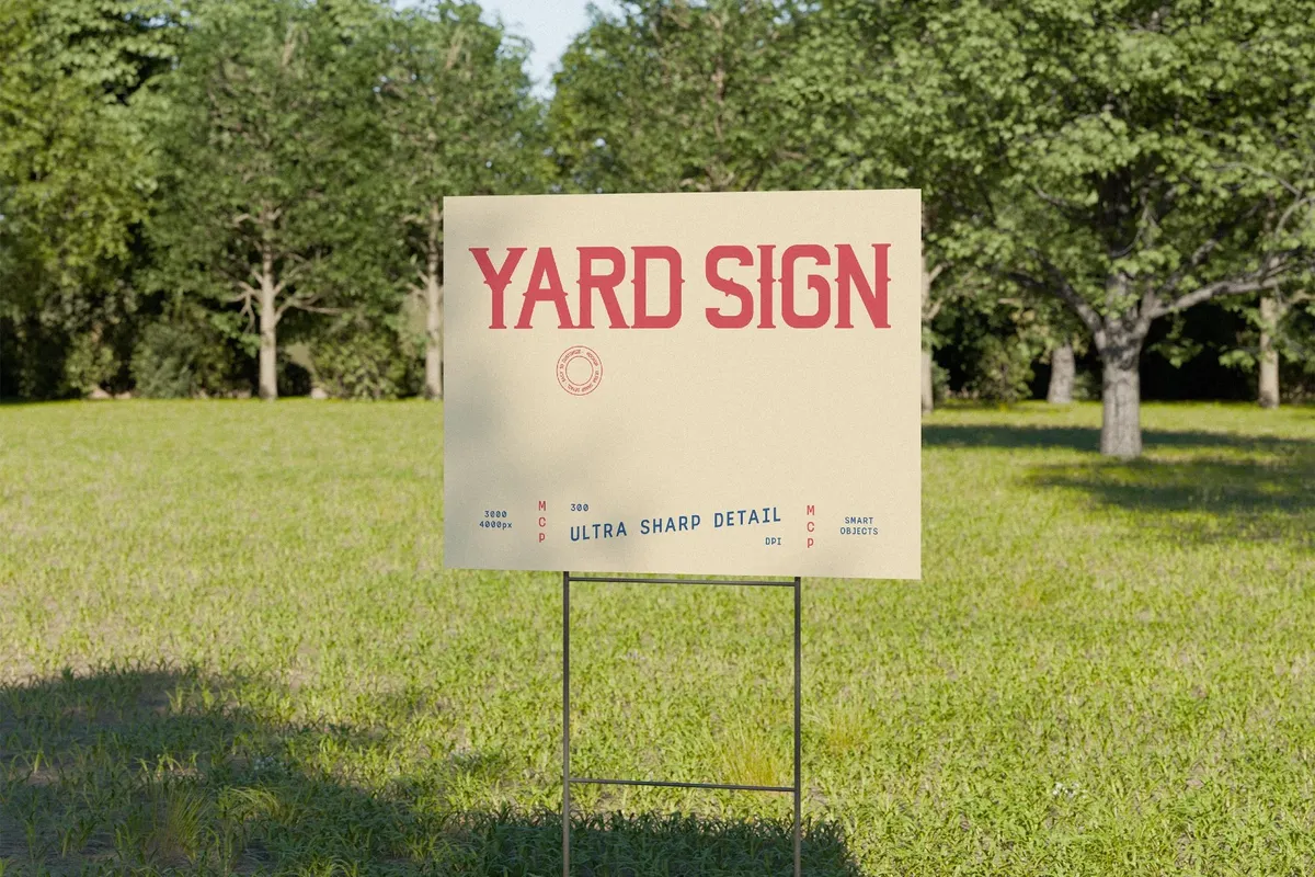 Real Estate Sign Mockup