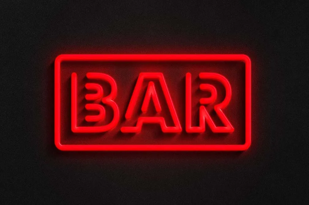 Neon Logo Mockup