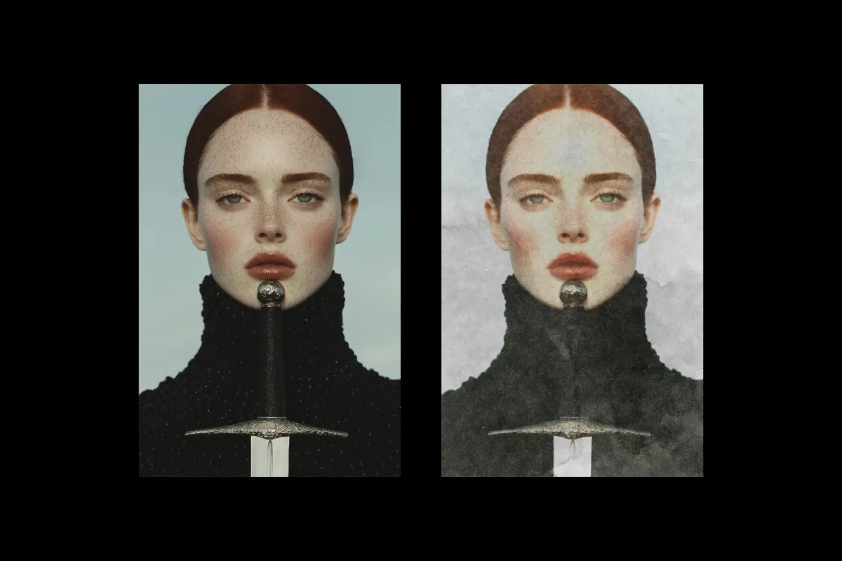 Paper Textured Photo Effect