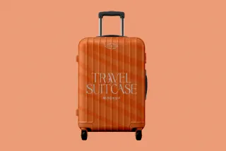 Travel Suitcase Mockup