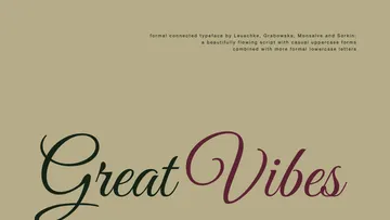 Great Vibes — Free Wedding Calligraphy Font
