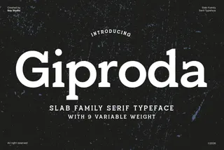 Giproda - Slab Serif Font Family