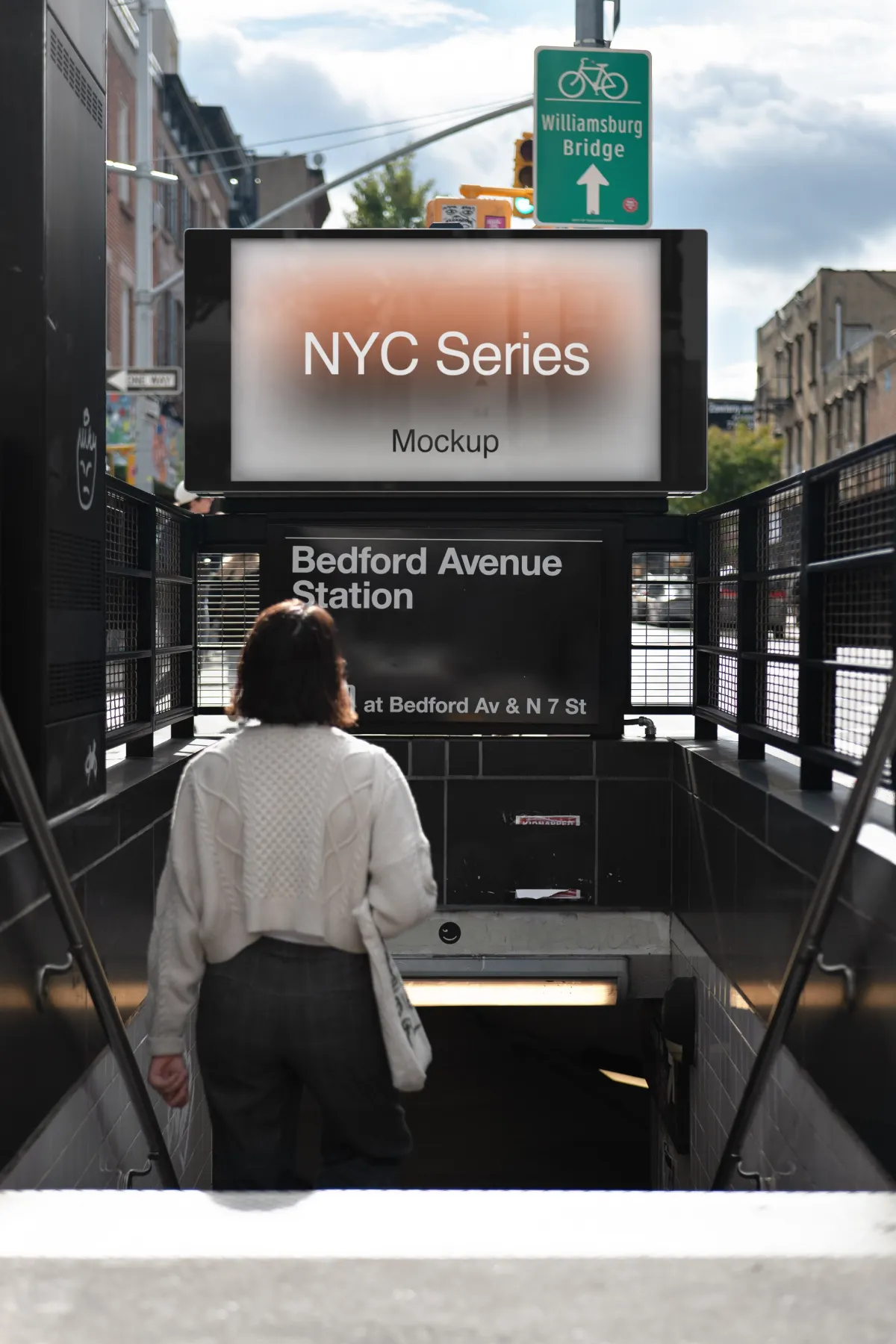 Brooklyn Subway Billboard Mockup