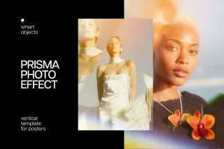 Light Leak Prism Poster Photo Effect