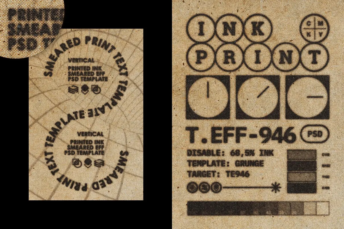 Ink Smudge Print Text Effect