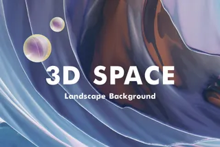 3D Space Abstract Background