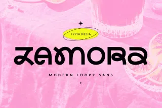 Zamora - Modern Bold Loopy Sans
