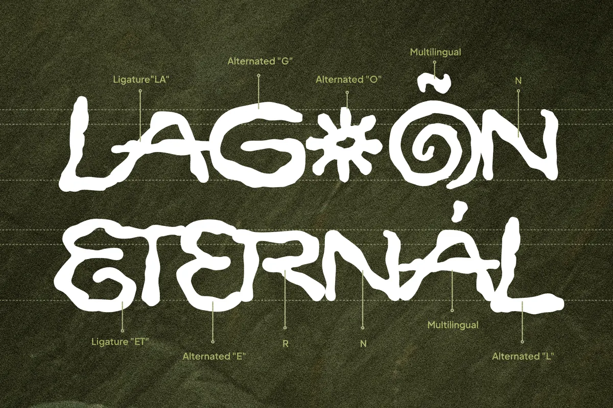 Jiotribe - Groovy Liquid Display Font