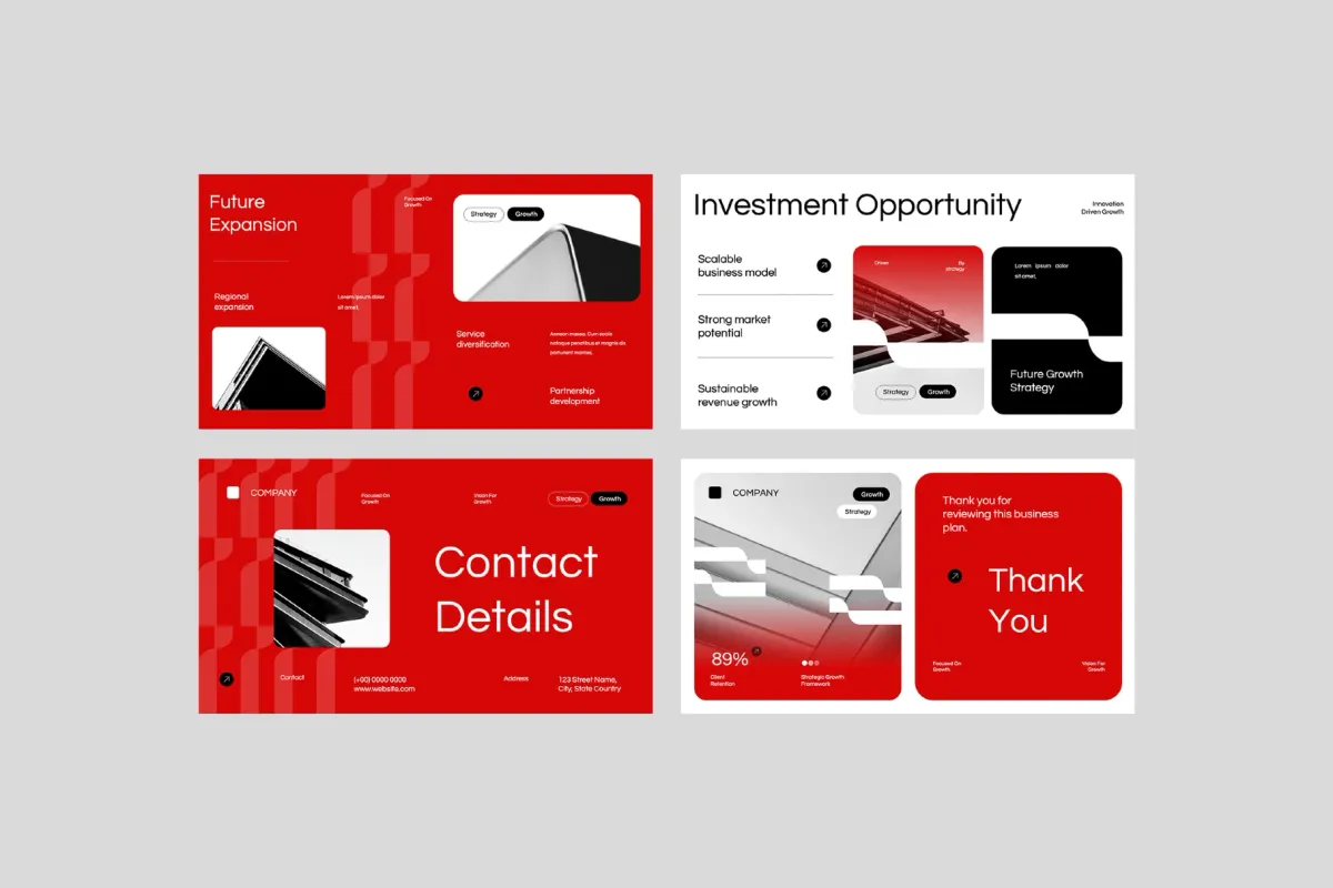 Modern Business Plan Presentation - Google Slides