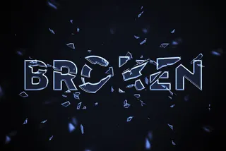 Smashed Glass Text Effect
