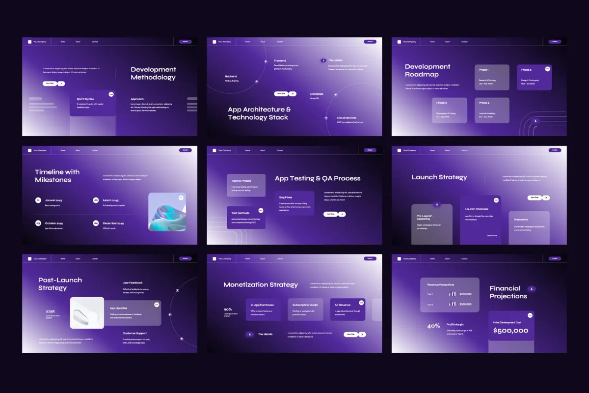 Interactive App Development Presentation - Keynote