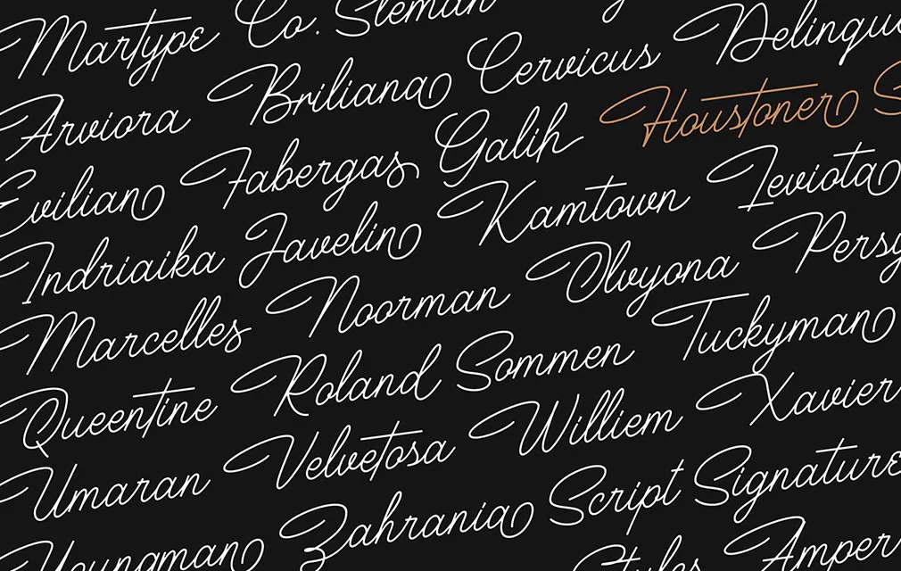 Houstoner Script Font