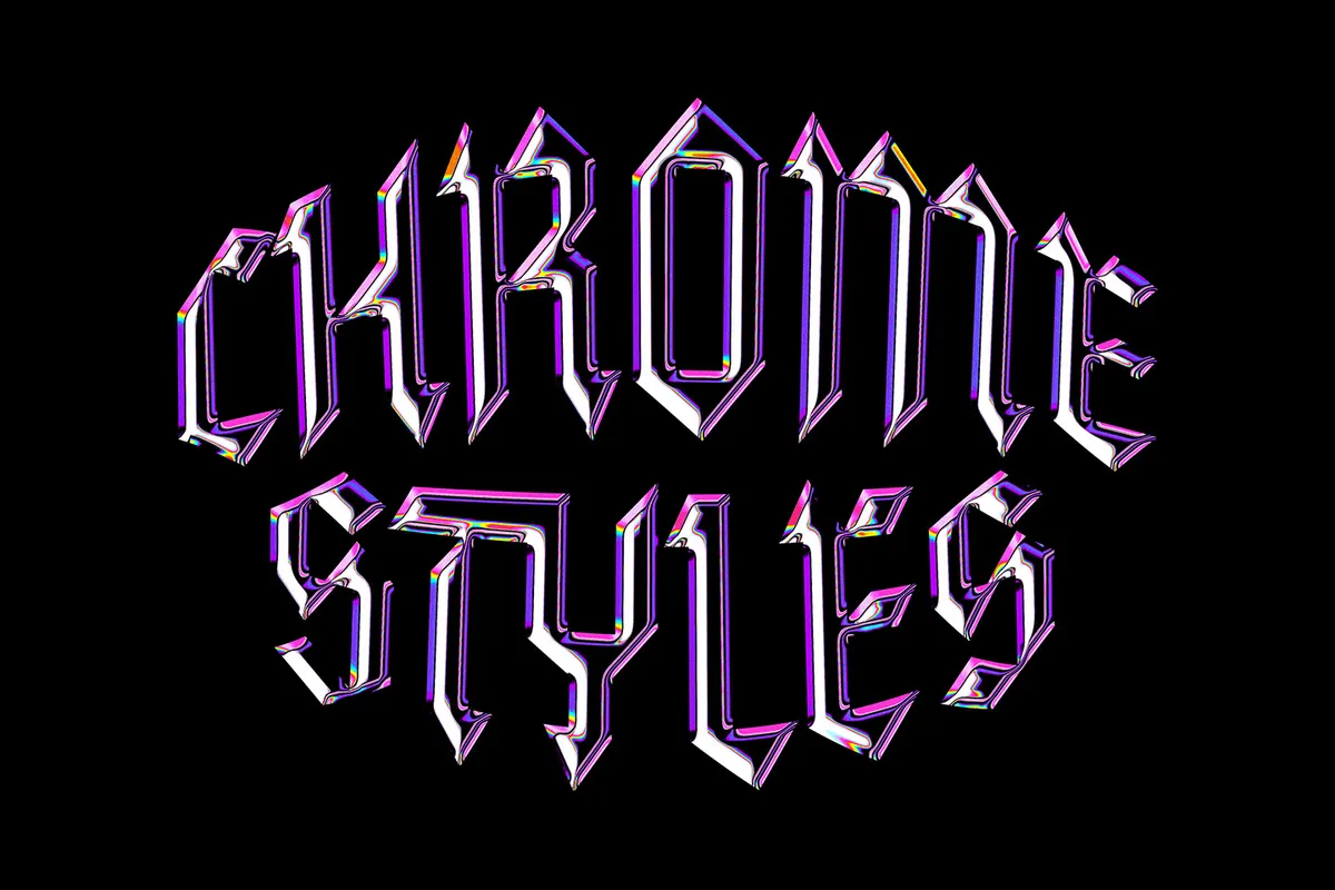 Galactic Chrome Text Styles
