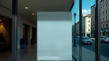 Gallery Window Poster Mockup