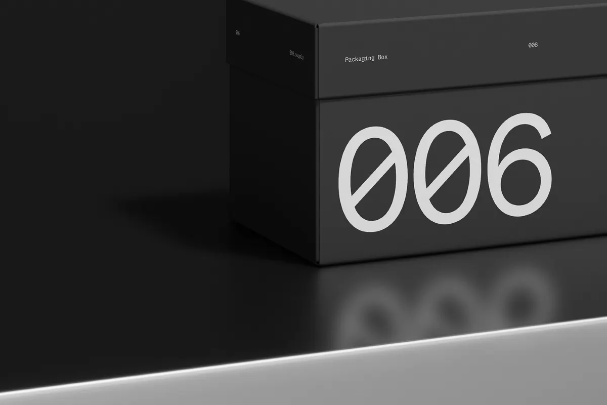 Cardboard Box Packaging Mockup
