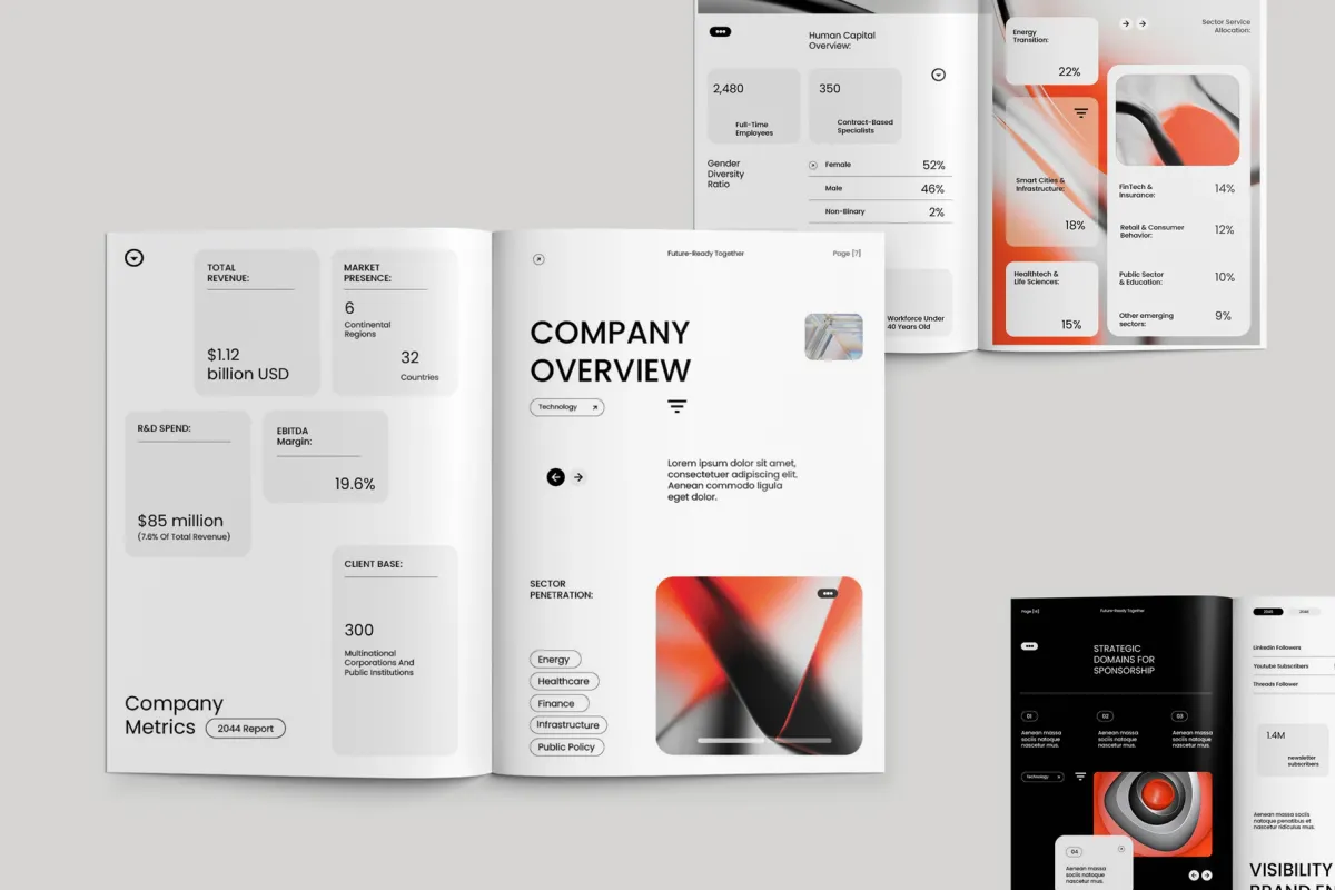 Minimalist Sponsorship Proposal Indesign Template