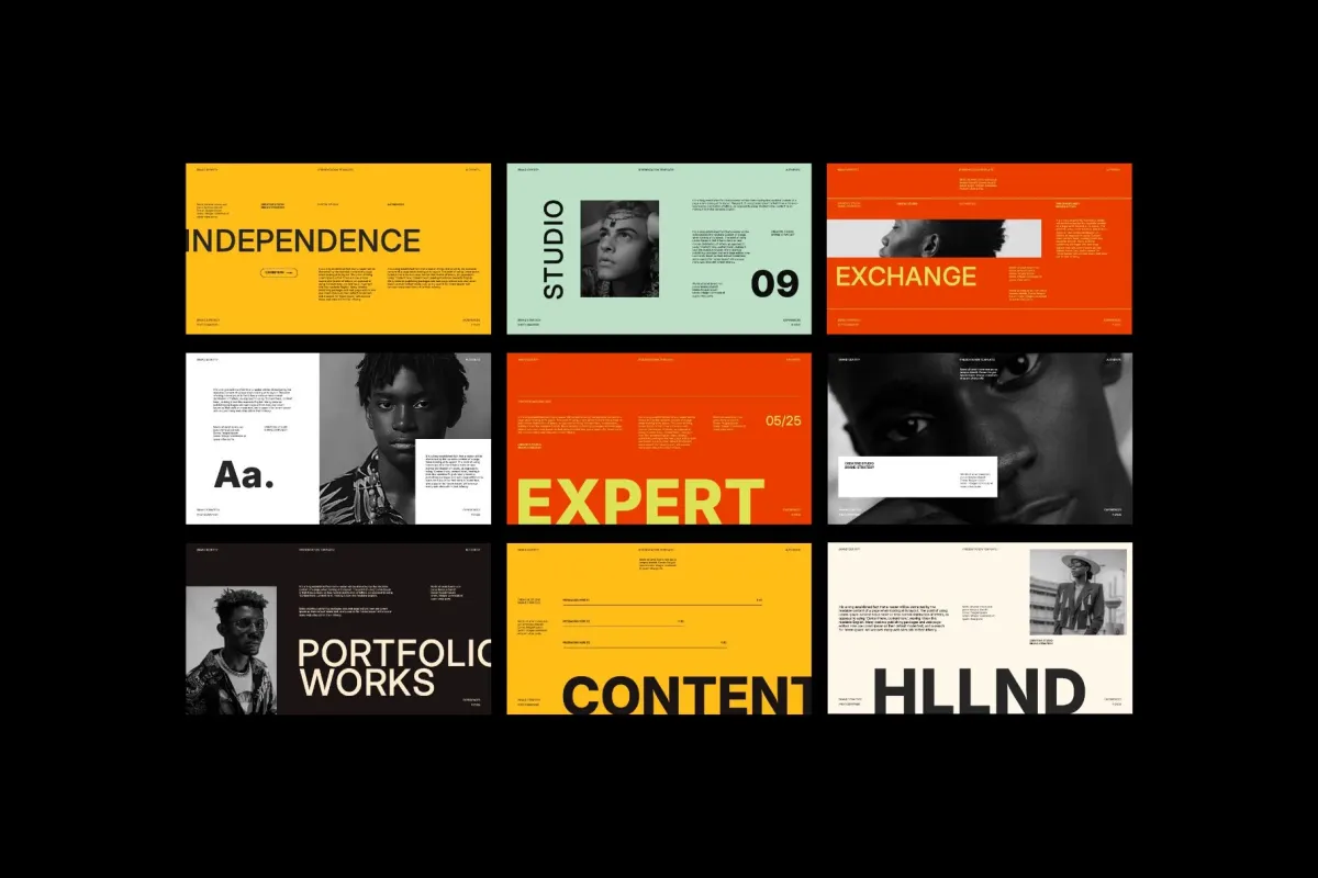Minimalist Brand Portfolio PowerPoint Template