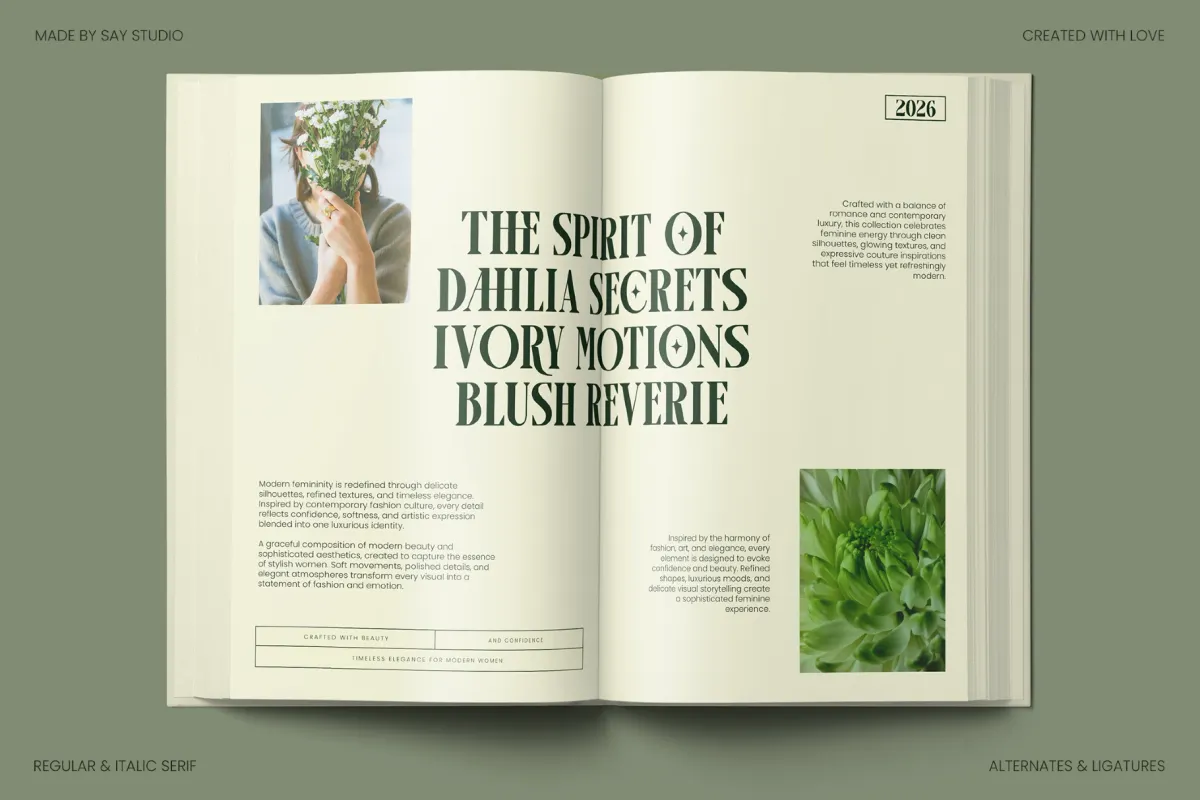 Arogel - Luxury Display Serif Font