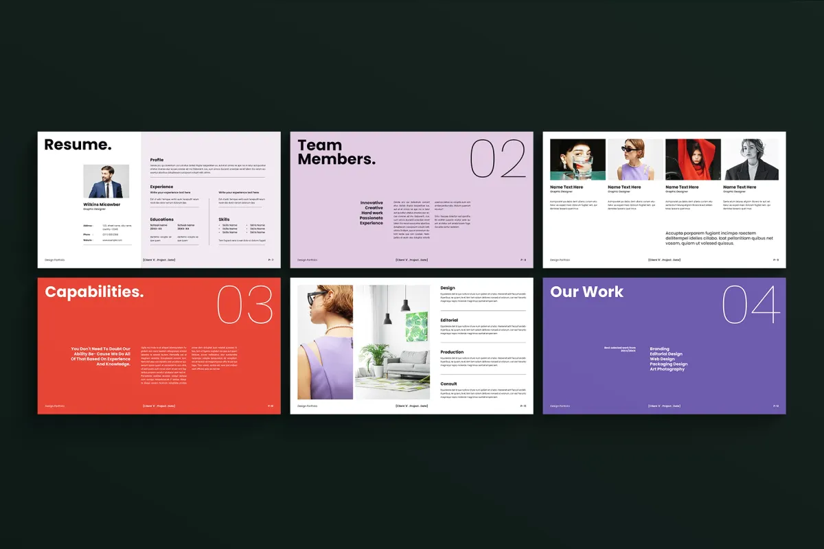 Graphic Design Portfolio Presentation Template