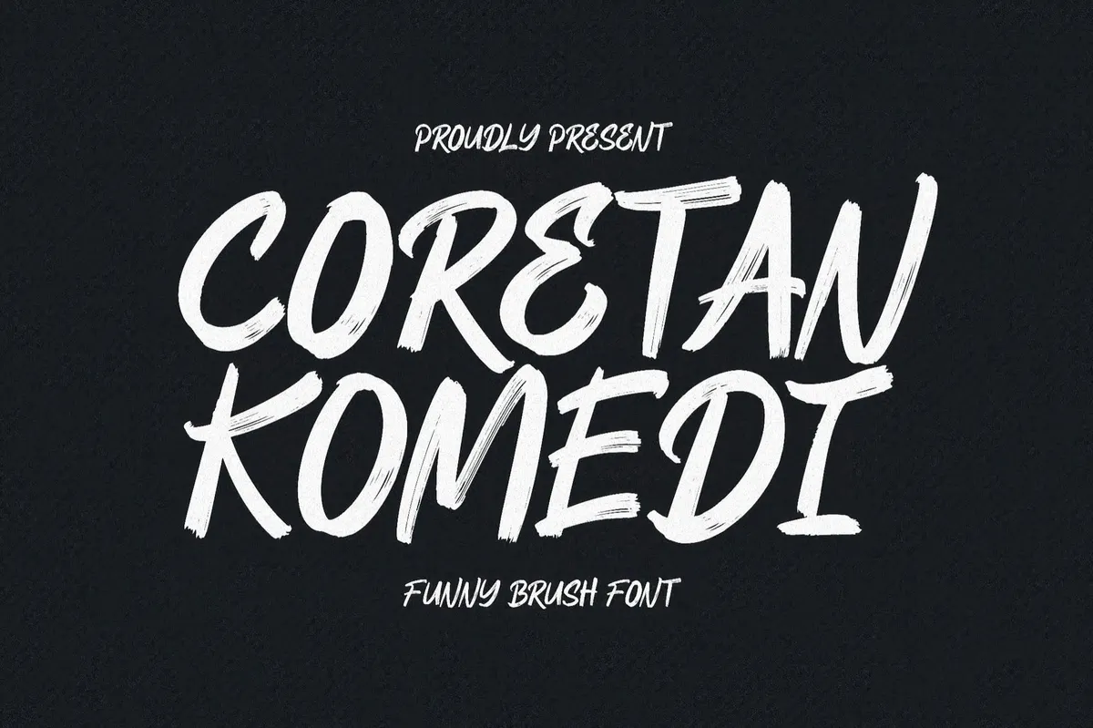 Coretan Komedi — Funny Brush Font