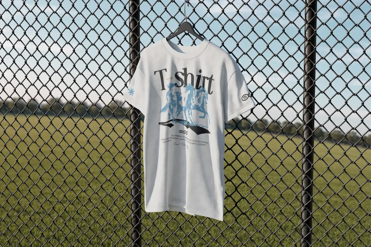 Hanging T-Shirt Mockup