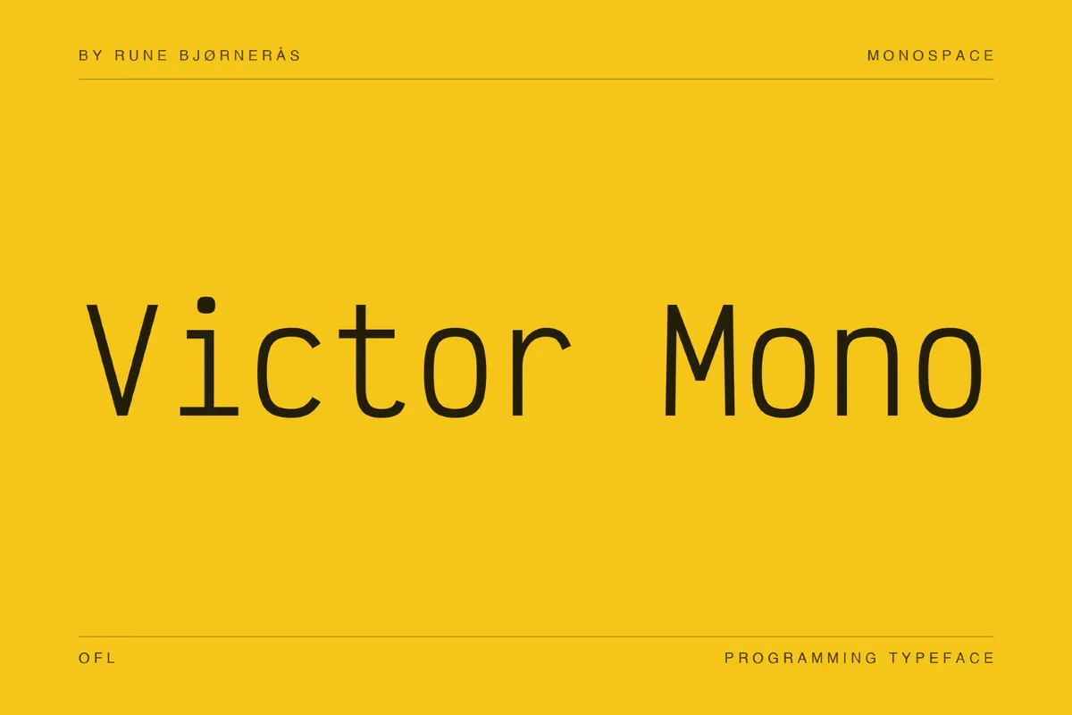 Victor Mono Terminal Font