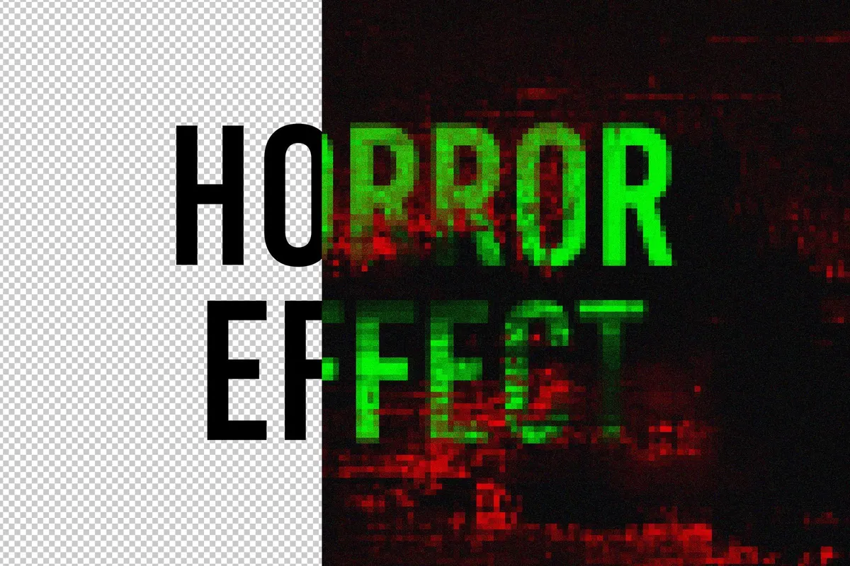 Bloody Pixel Text Effect