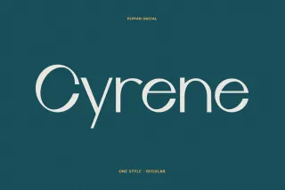 Cyrene Fashion Font