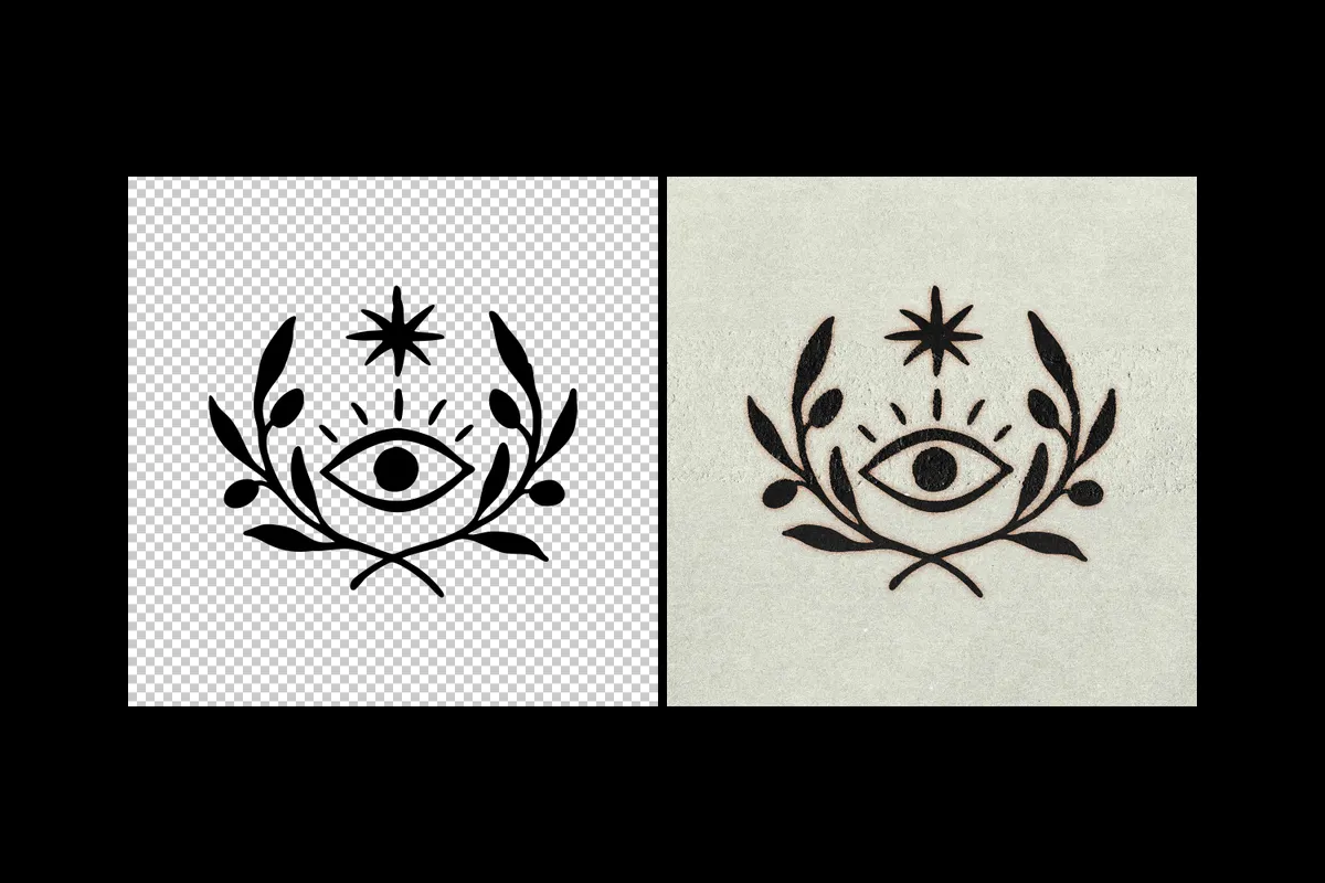 Vintage Print Stamp Effect