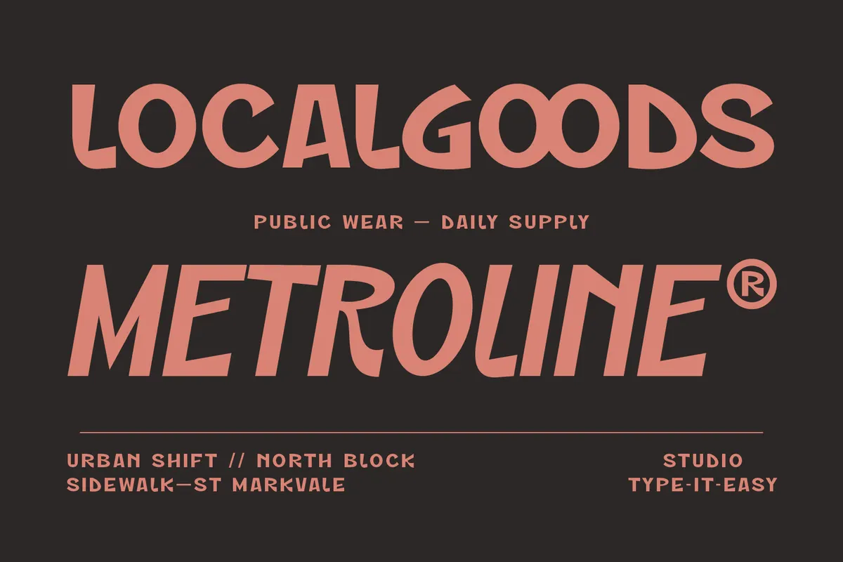 ST Markvale – Bold Rough Display Font Family