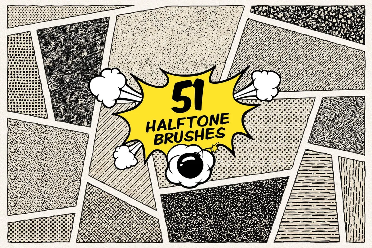 Vintage Comic Procreate Brushes
