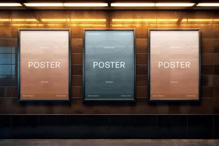 Framed A4 Posters Mockup