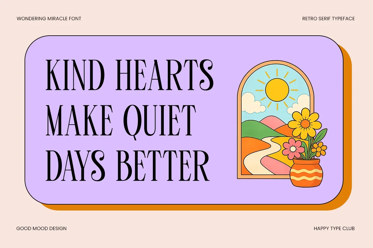 Wondering Miracle - Retro Serif Font
